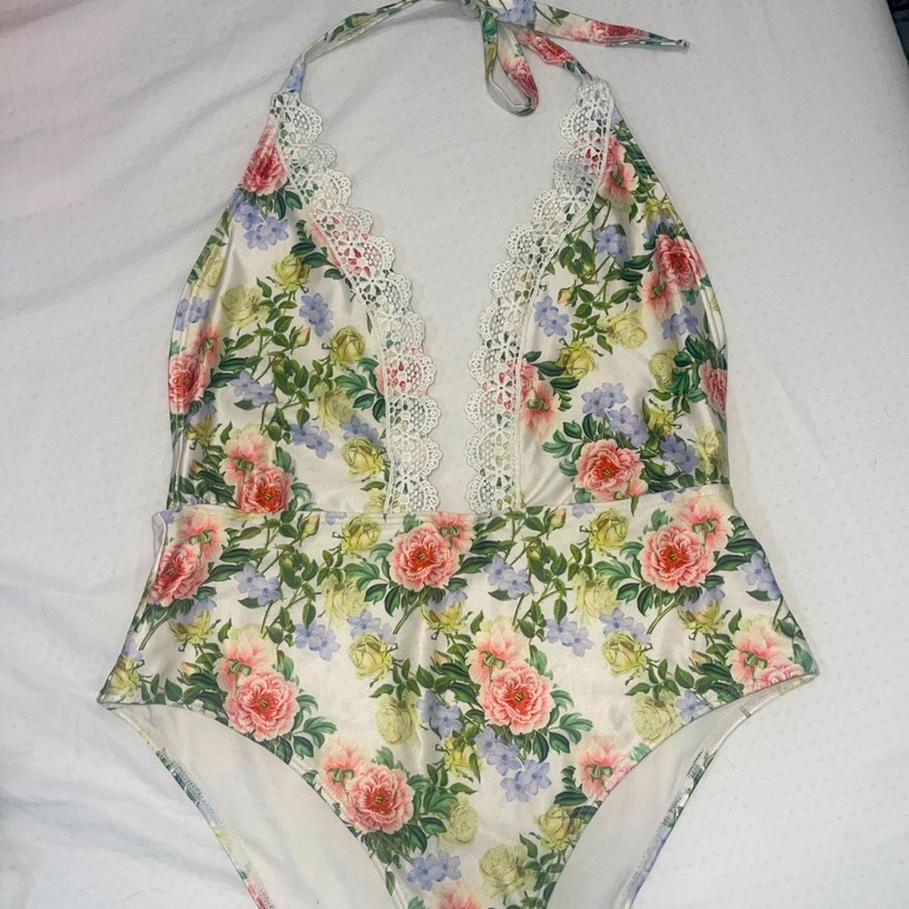 ASOS Peek & Beau Floral One Piece Swimsuit